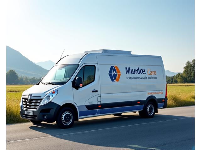 ASF Viertel RoadCare branded mobile fuel delivery service vehicle on an empty road