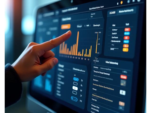 Fleet management dashboard displaying vehicle diagnostics and upcoming maintenance alerts.