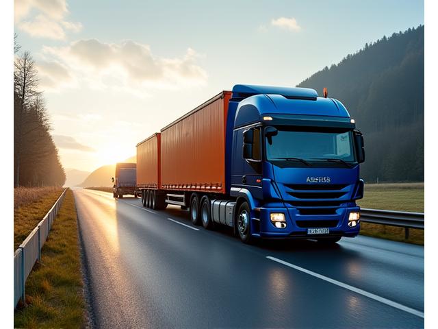 A large ASF Viertel RoadCare heavy-duty rotator truck performing a complex recovery of an overturned commercial vehicle on a highway.